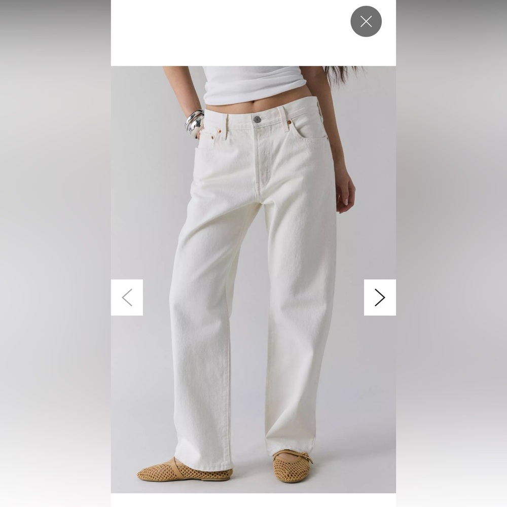 Levi's Women's Straight Leg White Jeans